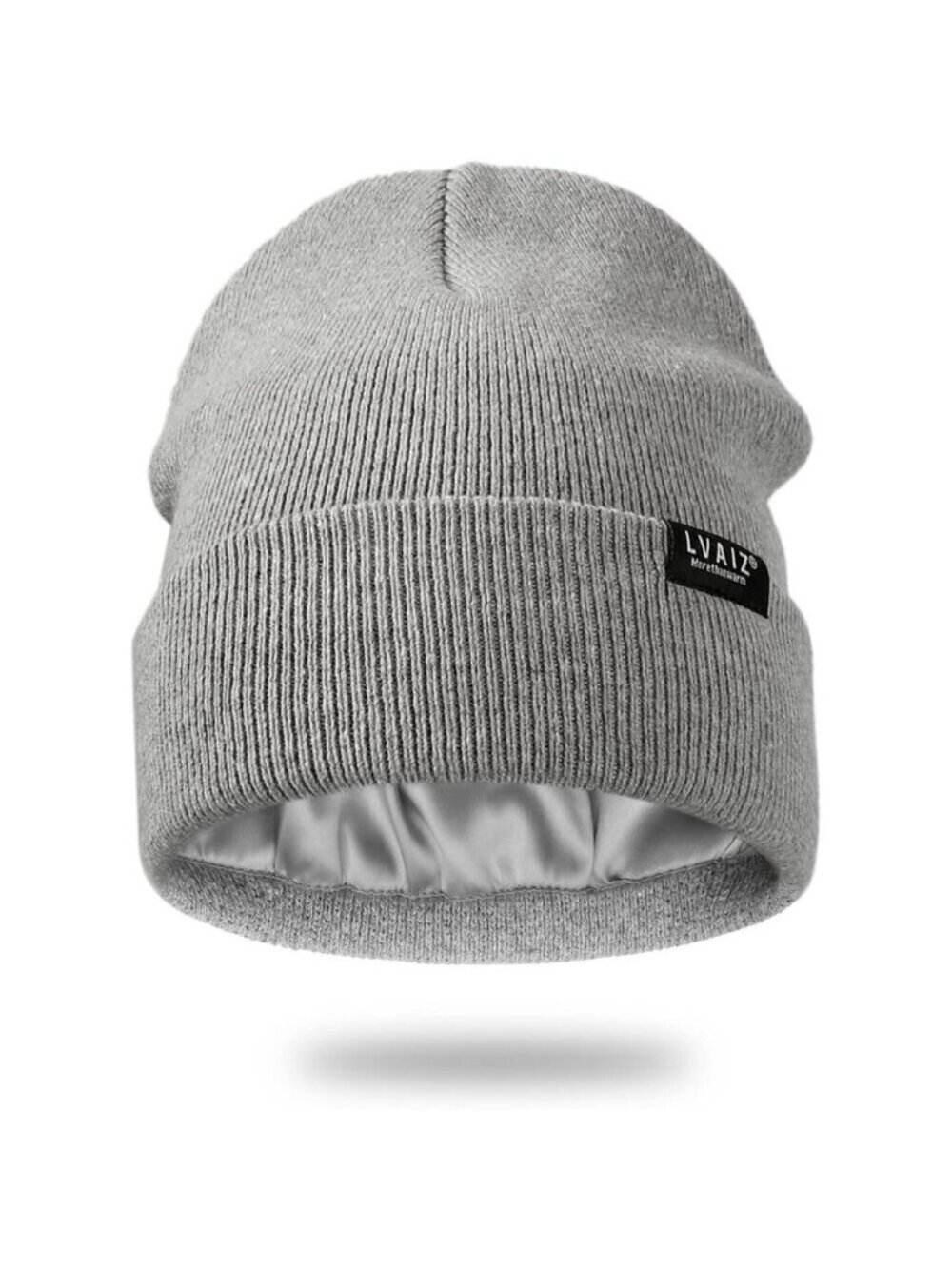 🆕 Women Grey Winter Beanie Hats Unisex Cotton Knitted Cuffed Slouchy Skull Cap